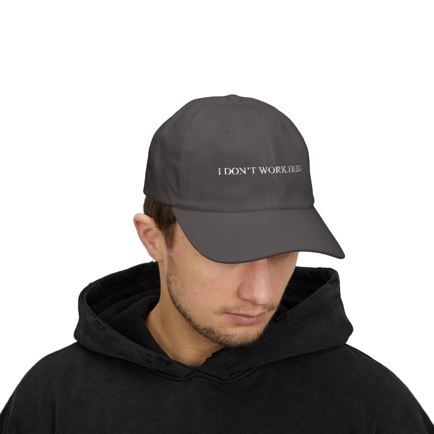 i don't work here hat